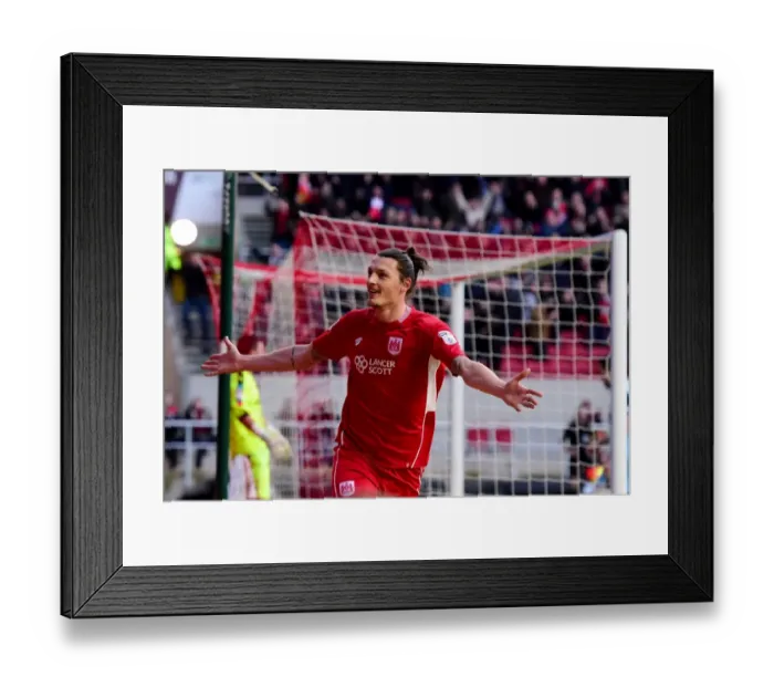 Framed Print : Milan Djuric's Euphoric Goal Celebration: A Thrilling Moment at Ashton Gate (Sky Bet Championship: Bristol City vs Rotherham United, February 4, 2017) Framed Print : Milan Djuric's Euphoric Goal Celebration: A Thrilling Moment at Ashton Gate (Sky Bet Championship: Bristol City vs Rotherham United, February 4, 2017)