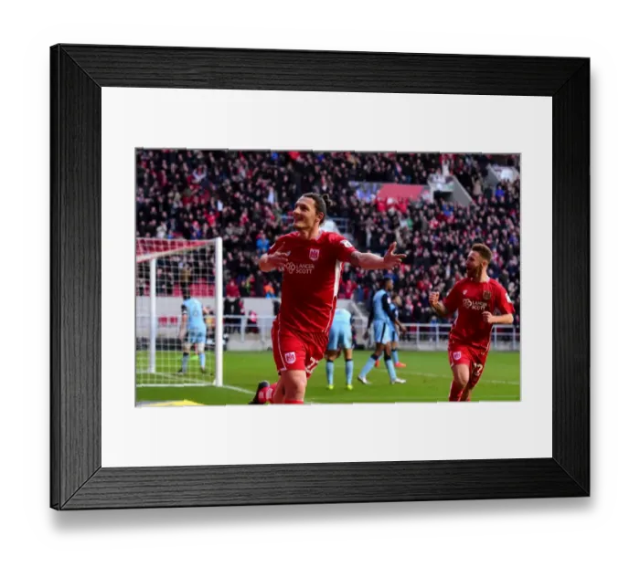 Framed Print : Milan Djuric's Epic Goal Celebration: A Thrilling Moment from Bristol City vs Rotherham United, Sky Bet Championship (04 / 02 / 2017) Framed Print : Milan Djuric's Epic Goal Celebration: A Thrilling Moment from Bristol City vs Rotherham United, Sky Bet Championship (04 / 02 / 2017)