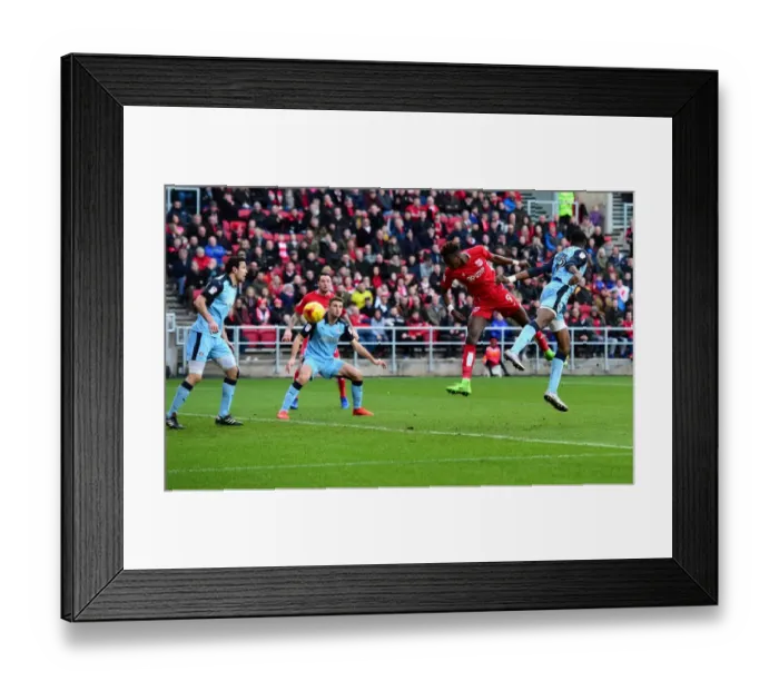 Framed Print : Tammy Abraham's Headed Effort Saved: Bristol City vs Rotherham United, 2017 Framed Print : Tammy Abraham's Headed Effort Saved: Bristol City vs Rotherham United, 2017