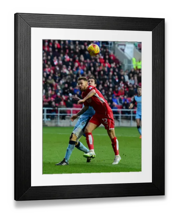 Framed Print : Bristol City's Matty Taylor Fights for Possession Against Rotherham United Framed Print : Bristol City's Matty Taylor Fights for Possession Against Rotherham United