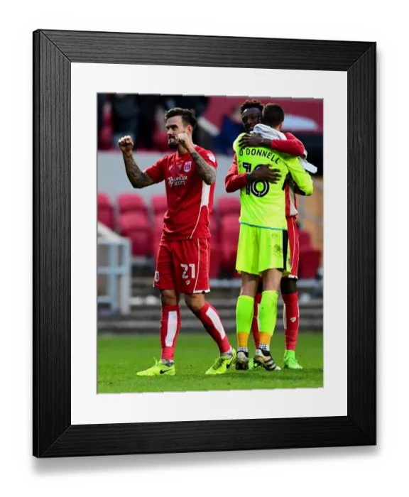 Framed Print : Marlon Pack's Euphoria: Bristol City's Triumph Over Rotherham United