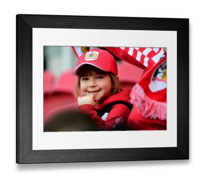 Framed Print : Passionate Bristol City Fans at Ashton Gate Framed Print : Passionate Bristol City Fans at Ashton Gate