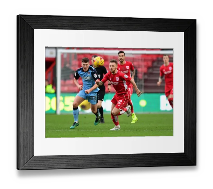 Framed Print : Chasing Glory: Matty Taylor in Pursuit during Bristol City vs Rotherham United, Sky Bet Championship Framed Print : Chasing Glory: Matty Taylor in Pursuit during Bristol City vs Rotherham United, Sky Bet Championship