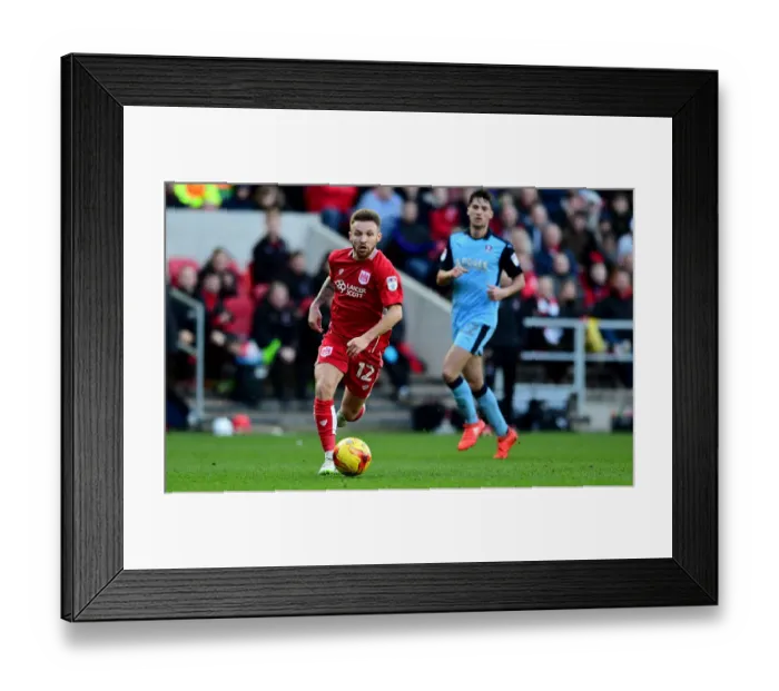 Framed Print : Matty Taylor Scores the Game-Winning Goal for Bristol City Against Rotherham United at Ashton Gate, February 2017 Framed Print : Matty Taylor Scores the Game-Winning Goal for Bristol City Against Rotherham United at Ashton Gate, February 2017