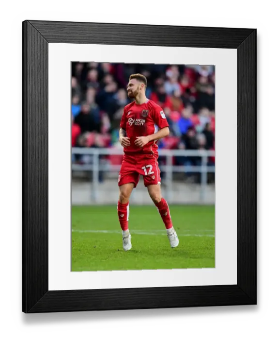 Framed Print : Matty Taylor's Game-Winning Goal: Bristol City's Triumph Over Rotherham United at Ashton Gate, February 2017