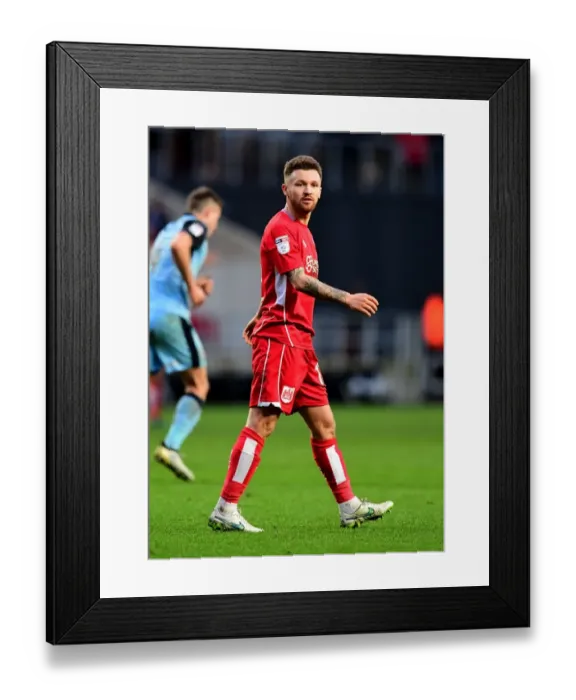Framed Print : Matty Taylor Strikes: Bristol City vs Rotherham United, 2017 Framed Print : Matty Taylor Strikes: Bristol City vs Rotherham United, 2017