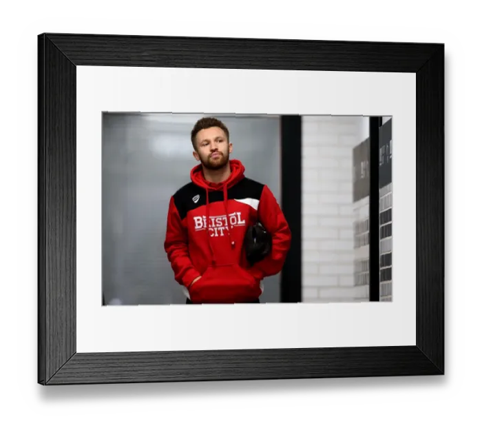 Framed Print : Bristol City's Matty Taylor Arrives at iPro Stadium Ahead of Derby County Clash (Derby County v Bristol City, Sky Bet Championship) Framed Print : Bristol City's Matty Taylor Arrives at iPro Stadium Ahead of Derby County Clash (Derby County v Bristol City, Sky Bet Championship)