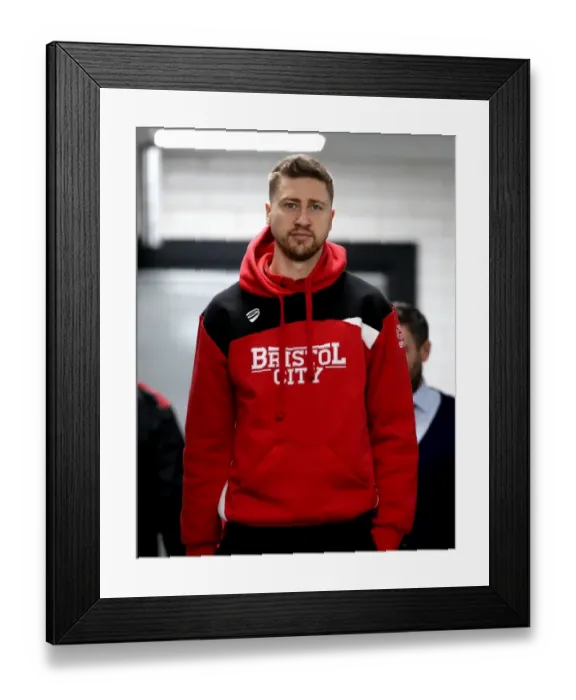 Framed Print : Bristol City's Jens Hegeler Arrives at iPro Stadium Ahead of Derby County Clash (Derby County v Bristol City, Sky Bet Championship)