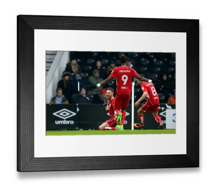 Framed Print : Matty Taylor's Inaugural Strike: Derby County vs. Bristol City, 2017 Framed Print : Matty Taylor's Inaugural Strike: Derby County vs. Bristol City, 2017