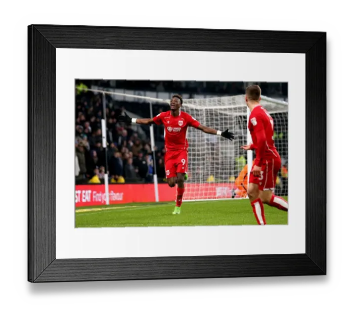 Framed Print : 3-0 for Abraham: Derby County vs. Bristol City, 2017 Framed Print : 3-0 for Abraham: Derby County vs. Bristol City, 2017