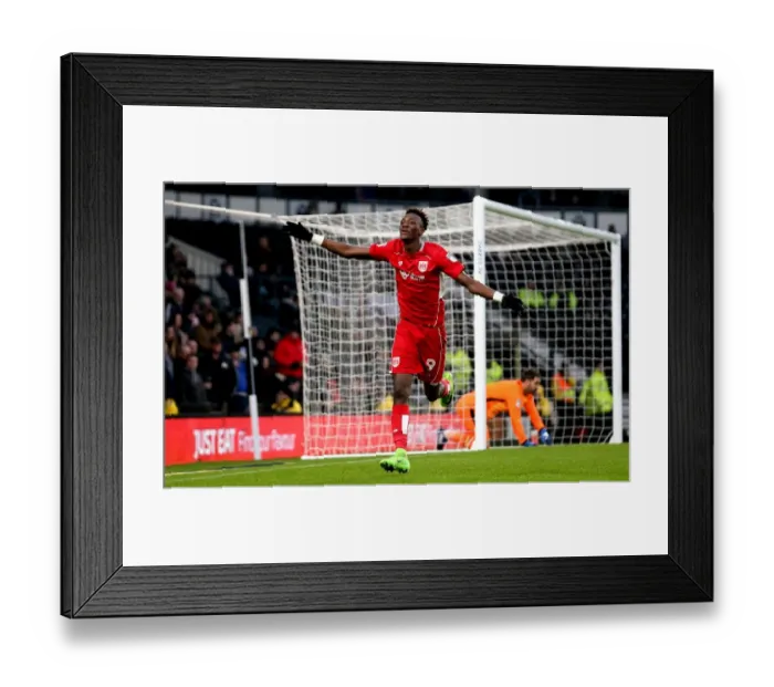 Framed Print : Tammy Abraham's Hat-Trick: 3-0 Thrashing of Derby County by Bristol City, 11 February 2017 - iPro Stadium Framed Print : Tammy Abraham's Hat-Trick: 3-0 Thrashing of Derby County by Bristol City, 11 February 2017 - iPro Stadium