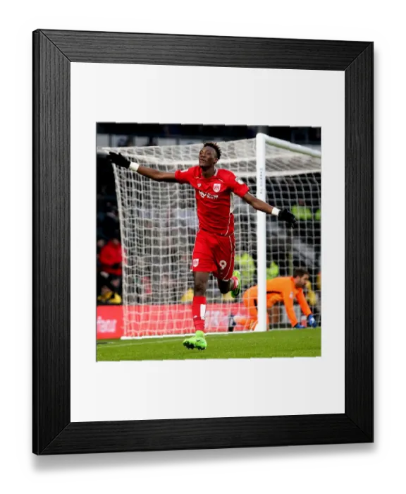 Framed Print : 3-0 for Abraham: Derby County vs. Bristol City, 11-02-2017