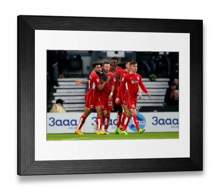 Framed Print : Matty Taylor's Debut Goal: Derby County vs. Bristol City, 2017 - A Triumphant Moment for the Newcomer Framed Print : Matty Taylor's Debut Goal: Derby County vs. Bristol City, 2017 - A Triumphant Moment for the Newcomer