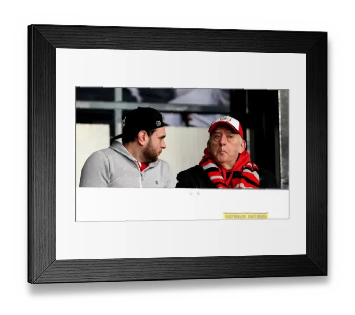 Framed Print : Bristol City Fans Cheering at iPro Stadium during Derby County Match, February 2017