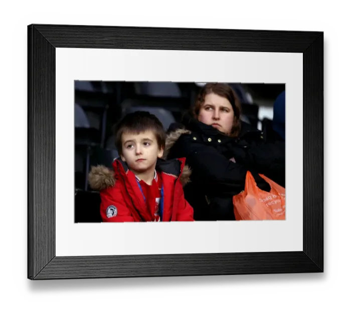 Framed Print : Bristol City Fans at iPro Stadium during Derby County Match, February 2017 Framed Print : Bristol City Fans at iPro Stadium during Derby County Match, February 2017