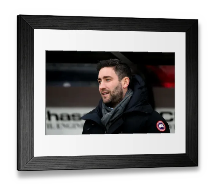 Framed Print : Lee Johnson Leads Bristol City at iPro Stadium Against Derby County, Sky Bet Championship 2017
