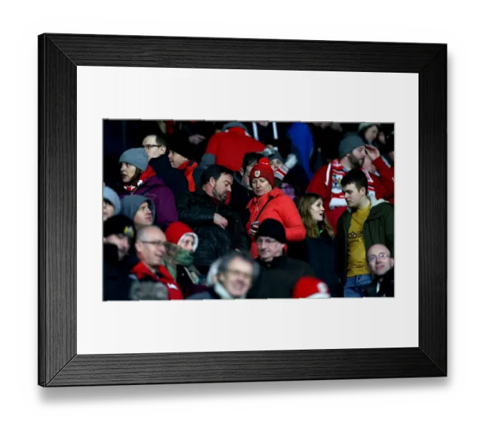 Framed Print : Bristol City Fans in Full Force at Championship Match against Derby County, November 2017 Framed Print : Bristol City Fans in Full Force at Championship Match against Derby County, November 2017