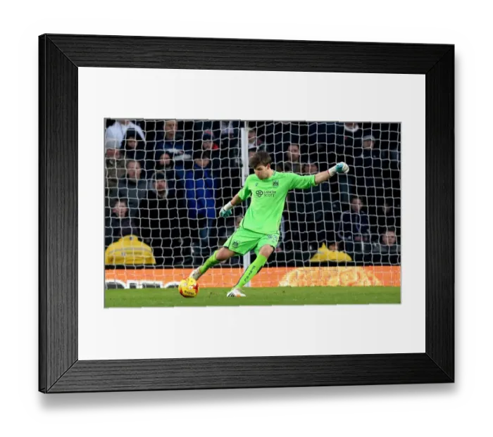 Framed Print : Bristol City's Fabian Giefer in Action Against Derby County, 11-02-2017 Framed Print : Bristol City's Fabian Giefer in Action Against Derby County, 11-02-2017