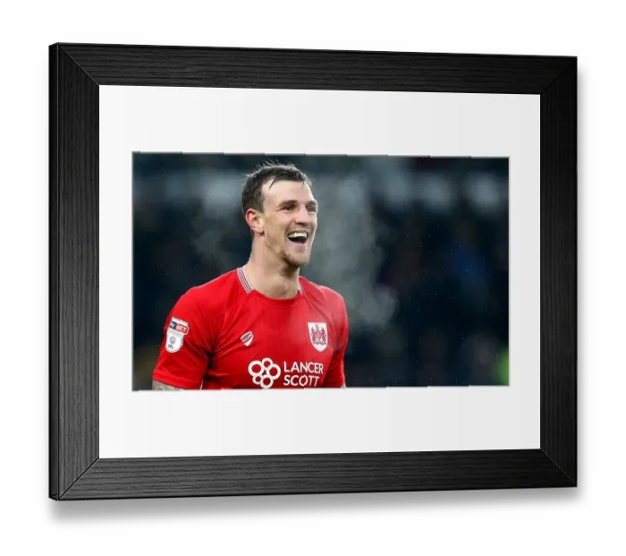 Framed Print : Aden Flint of Bristol City in Action Against Derby County - Sky Bet Championship, 2017 Framed Print : Aden Flint of Bristol City in Action Against Derby County - Sky Bet Championship, 2017