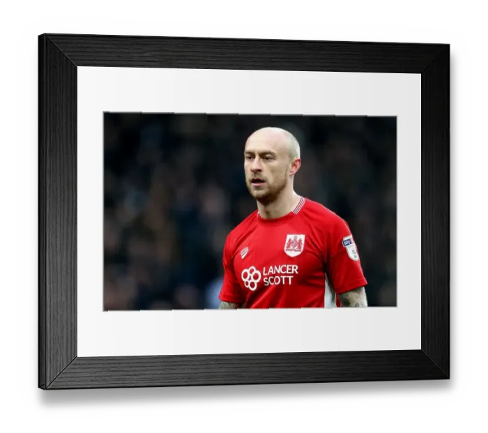 Framed Print : David Cotterill of Bristol City in Action Against Derby County, 11 / 02 / 2017