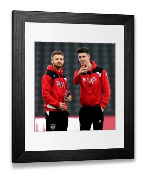 Framed Print : Bristol City Players Matty Taylor and Callum O'Dowda Arrive at iPro Stadium Ahead of Derby County Fixture, 11 / 02 / 2017 Framed Print : Bristol City Players Matty Taylor and Callum O'Dowda Arrive at iPro Stadium Ahead of Derby County Fixture, 11 / 02 / 2017
