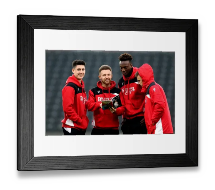 Framed Print : Bristol City Stars: O'Dowda, Taylor, Abraham, Paterson Arrive at iPro Stadium Ahead of Derby County Clash Framed Print : Bristol City Stars: O'Dowda, Taylor, Abraham, Paterson Arrive at iPro Stadium Ahead of Derby County Clash