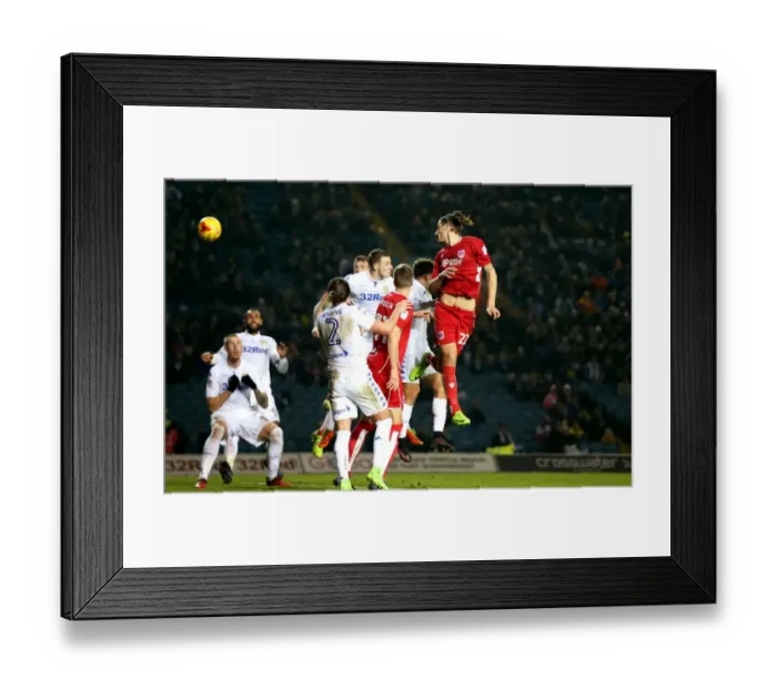 Framed Print : Milan Djuric Scores the Winning Goal: Leeds United vs. Bristol City, Sky Bet Championship (14 / 02 / 2017)