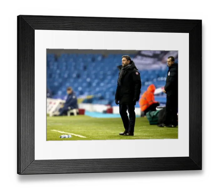 Framed Print : Johnson's Leadership: Bristol City at Elland Road Against Leeds United, Championship 2017