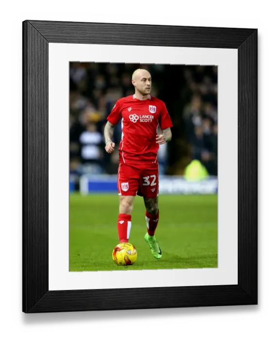 Framed Print : David Cotterill of Bristol City in Action Against Leeds United, Sky Bet Championship, 2017 Framed Print : David Cotterill of Bristol City in Action Against Leeds United, Sky Bet Championship, 2017