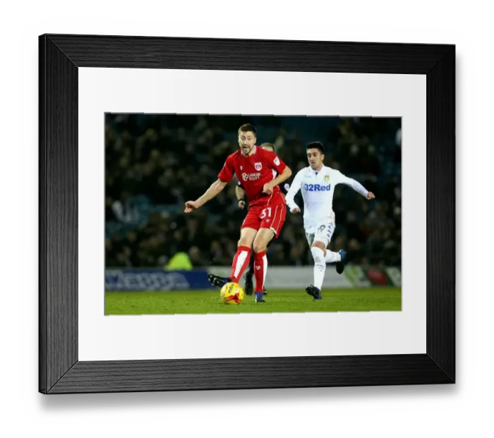 Framed Print : Bristol City's Jens Hegeler Passes the Ball at Elland Road during Leeds United vs. Bristol City Championship Match, 2017 Framed Print : Bristol City's Jens Hegeler Passes the Ball at Elland Road during Leeds United vs. Bristol City Championship Match, 2017