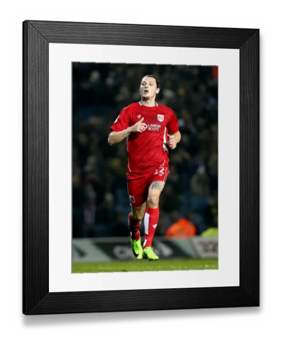 Framed Print : Milan Djuric of Bristol City in Action Against Leeds United, Sky Bet Championship, 2017
