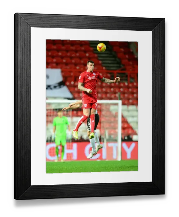 Framed Print : Aden Flint in Action: Bristol City vs Fulham, 2017 Framed Print : Aden Flint in Action: Bristol City vs Fulham, 2017