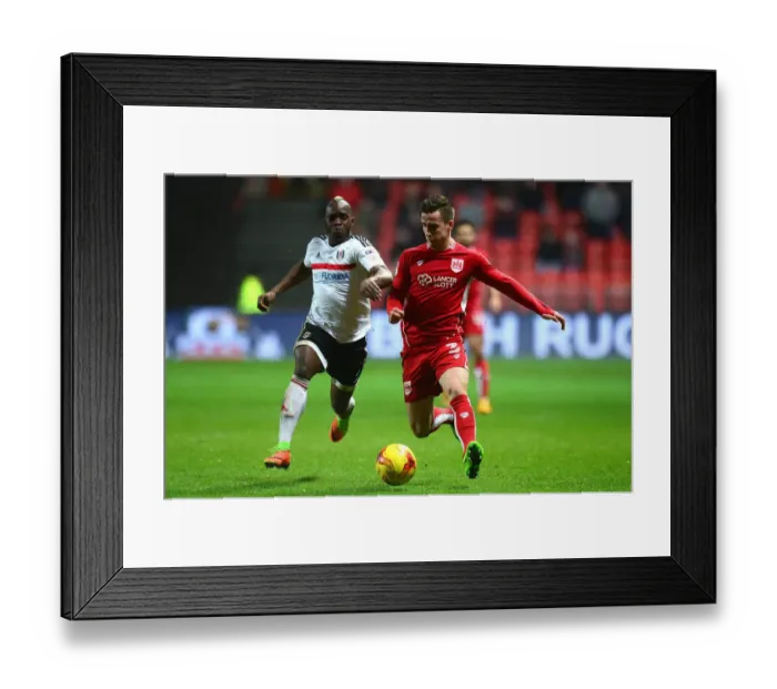 Framed Print : Bristol City vs Fulham: Joe Bryan Faces Off Against Gohi Cyriac Framed Print : Bristol City vs Fulham: Joe Bryan Faces Off Against Gohi Cyriac