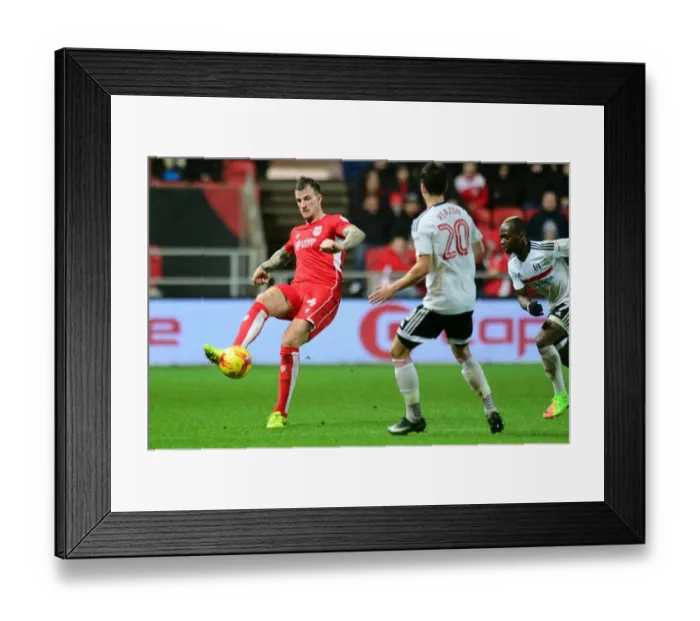 Framed Print : Aden Flint in Action: Bristol City vs. Fulham, 2017 - Sky Bet Championship Framed Print : Aden Flint in Action: Bristol City vs. Fulham, 2017 - Sky Bet Championship