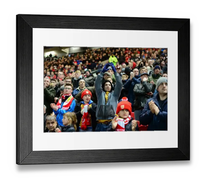 Framed Print : Bristol City vs Fulham: Passionate Fans at Ashton Gate, 2017