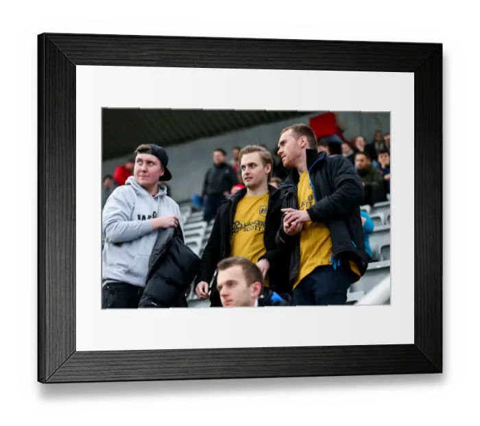 Framed Print : Bristol City Fans Euphoria at St. James Park during Newcastle United Match, Sky Bet EFL Championship (25 / 02 / 2017)