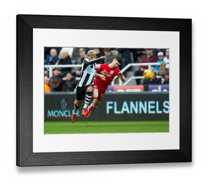 Framed Print : Yedlin vs. O'Dowda: A Championship Clash at St. James Park Framed Print : Yedlin vs. O'Dowda: A Championship Clash at St. James Park