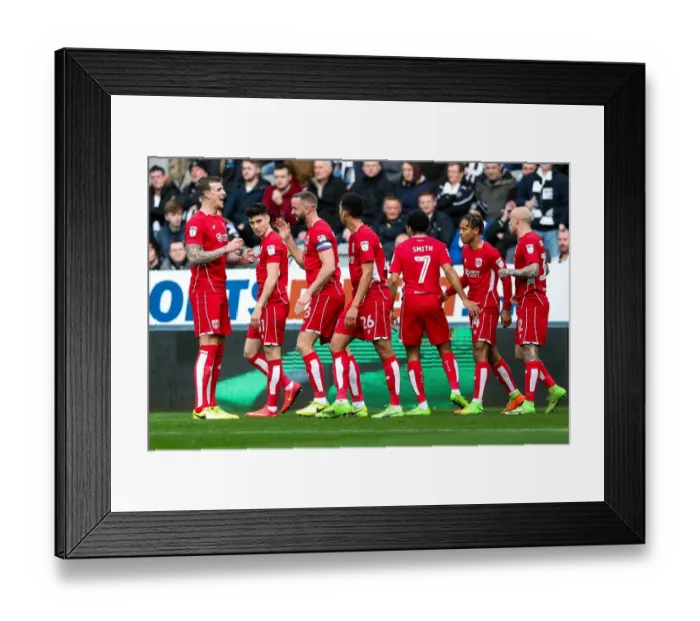 Framed Print : Bristol City Takes the Lead: Wilbraham's Goal at St. James Park (25 / 02 / 2017) Framed Print : Bristol City Takes the Lead: Wilbraham's Goal at St. James Park (25 / 02 / 2017)
