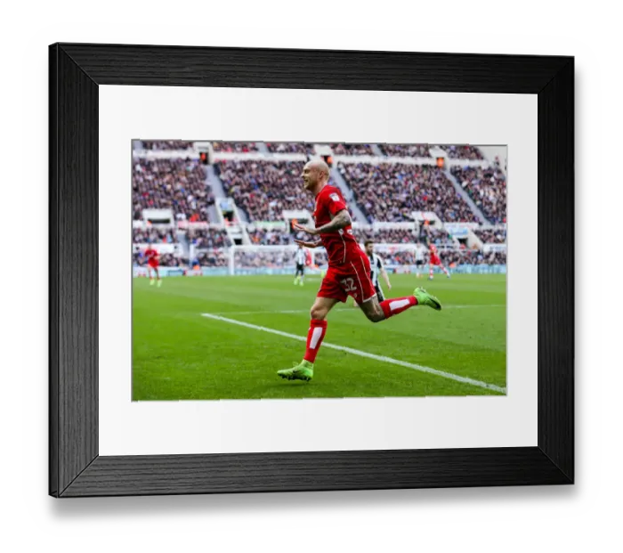 Framed Print : David Cotterill Scores His Second Goal: Bristol City Leads 2-0 Against Newcastle United, 2017