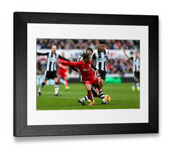 Framed Print : Bobby Reid vs Ciaran Clark: Intense Battle at St James Park (Newcastle United vs Bristol City, Sky Bet EFL Championship) Framed Print : Bobby Reid vs Ciaran Clark: Intense Battle at St James Park (Newcastle United vs Bristol City, Sky Bet EFL Championship)