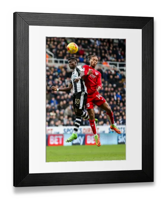 Framed Print : Newcastle United vs. Bristol City: Atsu vs. Reid Showdown in Championship Clash Framed Print : Newcastle United vs. Bristol City: Atsu vs. Reid Showdown in Championship Clash