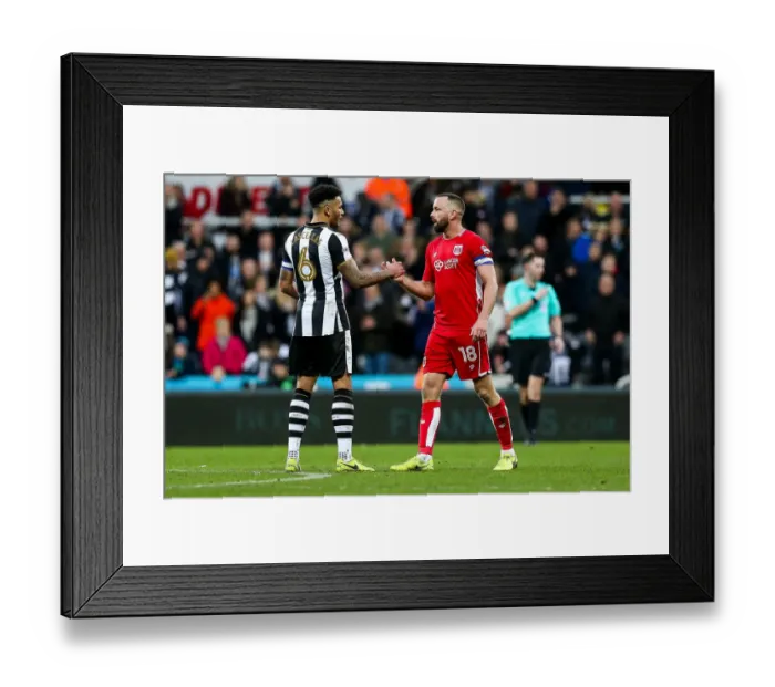 Framed Print : Dramatic Comeback at St. James Park: Wilbraham and Lascelles Unite in 2-2 Draw After Bristol City's Half-Time Lead