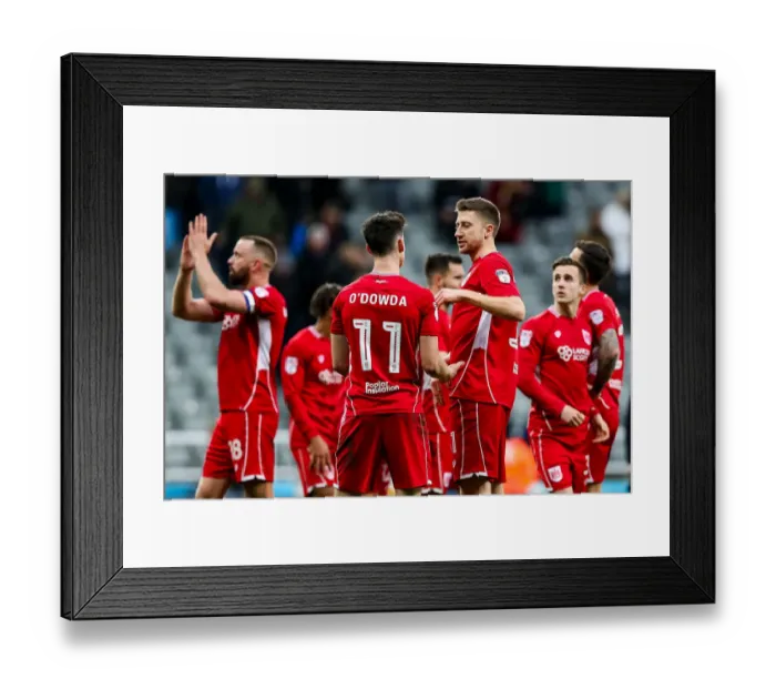 Framed Print : Bristol City's Dramatic Comeback at Newcastle United: Jens Hegeler Reflects on 2-2 Draw