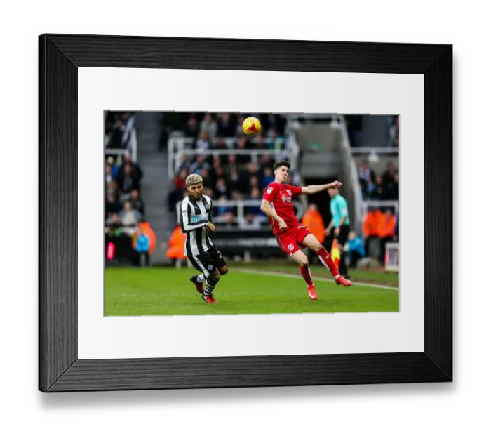 Framed Print : Clash at St. James Park: Yedlin vs. O'Dowda