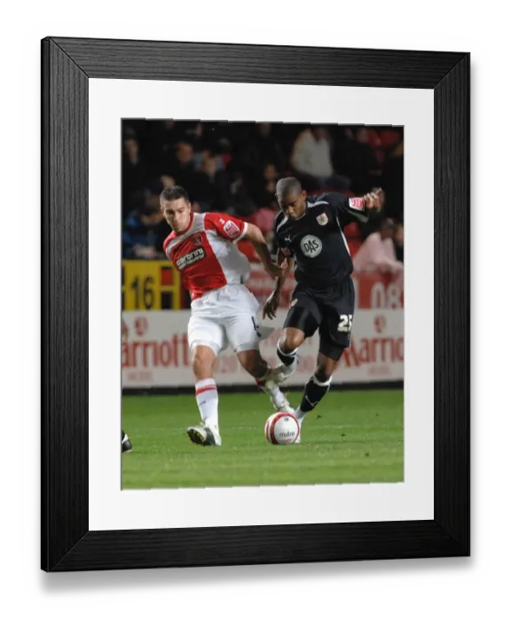 Framed Print : Bristol City vs. Charlton Athletic: A Football Rivalry - Season 08-09