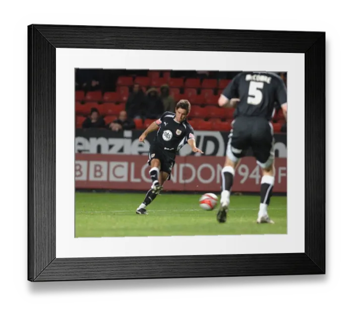 Framed Print : The Clash of Legends: Charlton Athletic vs. Bristol City - Season 08-09 Football Rivalry