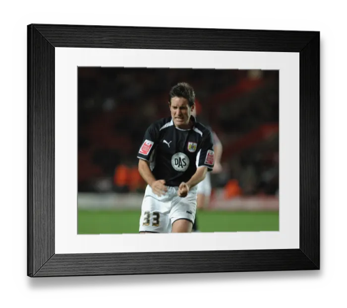 Framed Print : Lee Johnson Celebrates scoring Bristol citys winning goal Framed Print : Lee Johnson Celebrates scoring Bristol citys winning goal