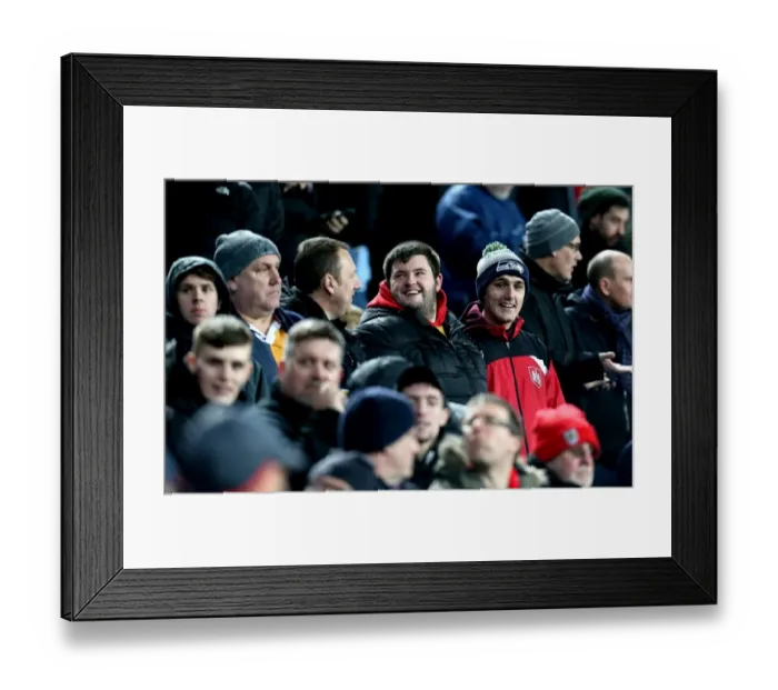 Framed Print : Passionate Bristol City Fans at Villa Park, 2017: A Sky Bet Championship Showdown