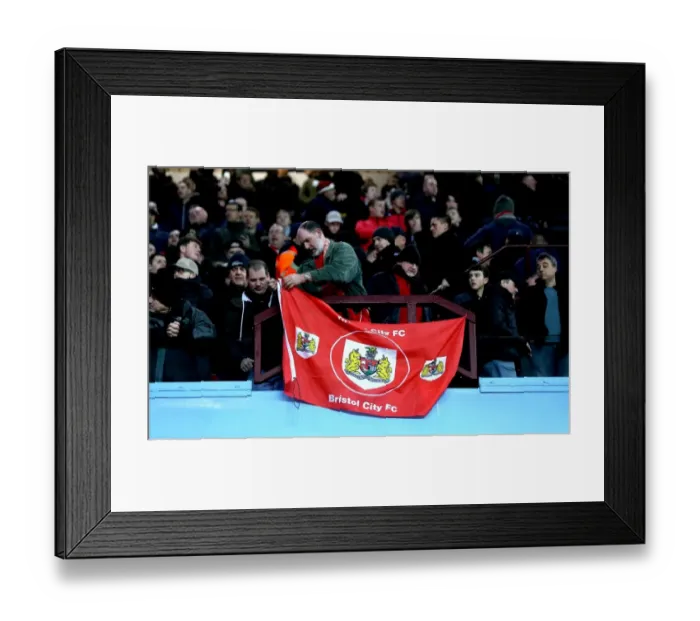 Framed Print : Sea of Passion: Bristol City Fans at Villa Park, 2017 Framed Print : Sea of Passion: Bristol City Fans at Villa Park, 2017