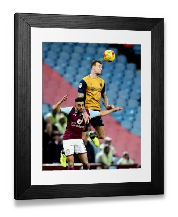 Framed Print : Aden Flint's Header: Aston Villa vs. Bristol City, Sky Bet Championship (2017) Framed Print : Aden Flint's Header: Aston Villa vs. Bristol City, Sky Bet Championship (2017)